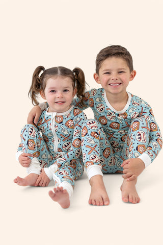 BASEBALL SMILEY DREAM ROMPER