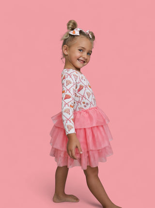 SLICE OF FALL LONG SLEEVE DREAM TUTU DRESS