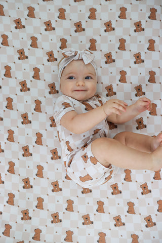 COZY BEAR DREAM CRIB SHEET