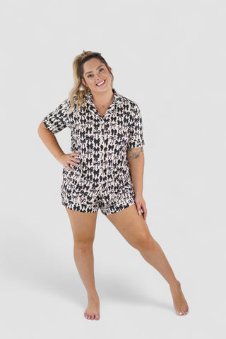 NEUTRAL BOWS SHORT SLEEVE WOMEN’S DREAM SHORT SET