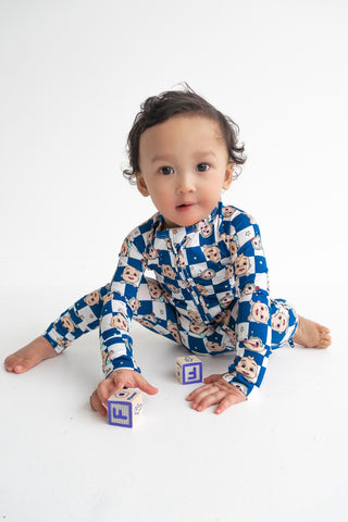 CoComelon x Dream Big Little Co JJ STARRY NIGHT CHECKERS DREAM ROMPER