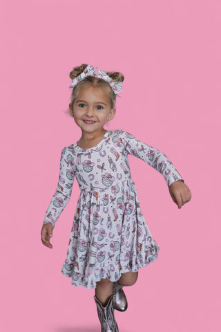 HOWDY 2025 DREAM RUFFLE DRESS