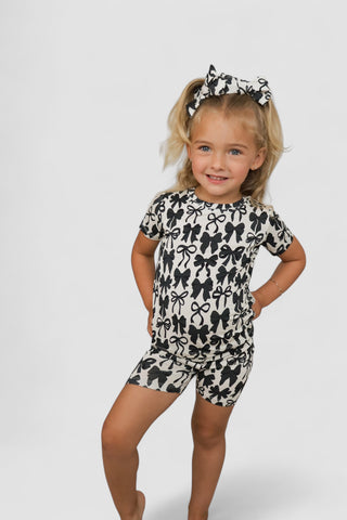 NEUTRAL BOWS DREAM SHORT SET