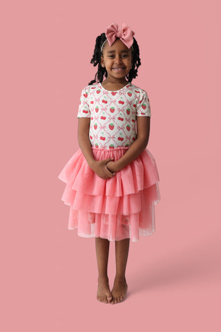 CHERRY BOW BERRY DREAM TUTU DRESS