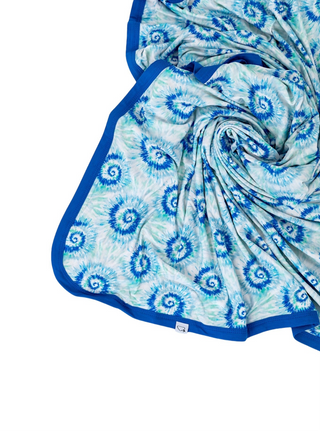 OCEAN WAVES TIE DYE DREAM BLANKET