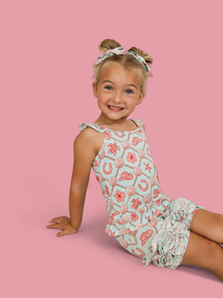 COASTAL COWGIRL DREAM RUFFLE SHORTS