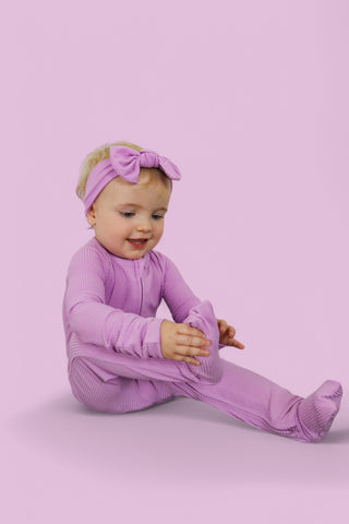 FOREVER LILAC RIB DREAM ROMPER