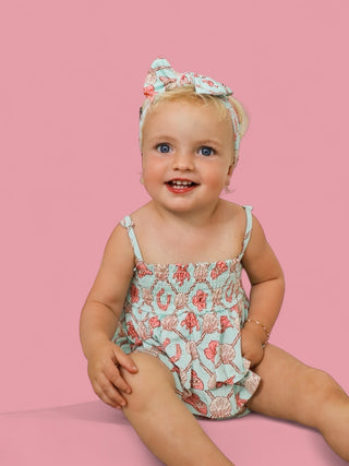 COASTAL COWGIRL DREAM SMOCKED TIERED BODYSUIT DRESS