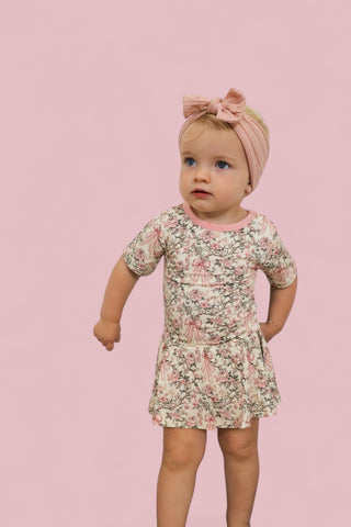 VICTORIAN BLOOM DREAM BODYSUIT DRESS