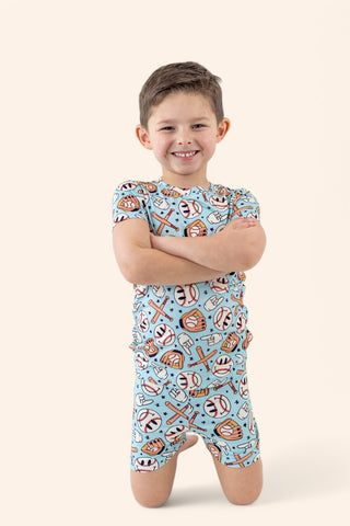 BASEBALL SMILEY DREAM SHORT SET