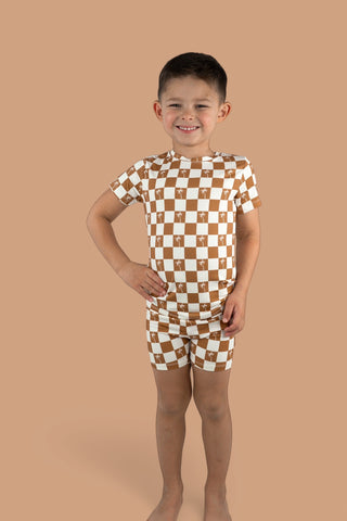 EXCLUSIVE SANDY BEACH CHECKERS DREAM SHORT SET