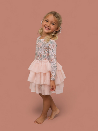 AUTUMN BLOSSOM LONG SLEEVE DREAM TUTU DRESS