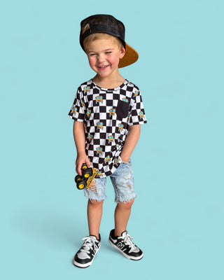 ROLLING TO RECESS DREAM POCKET TEE