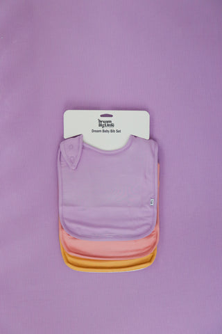 MAUVE DREAM BABY BIB (PACK)