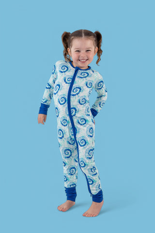 OCEAN WAVES TIE DYE DREAM ROMPER