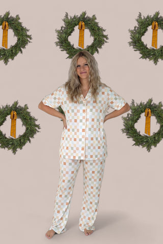 MUTED CHECKERS WOMEN'S FLARE DREAM SET