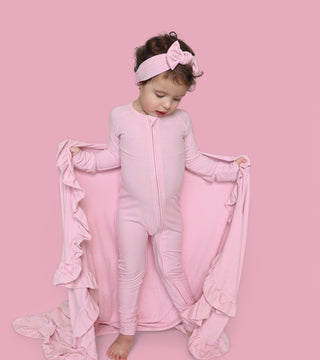 PINK ROSE RIB DREAM ROMPER