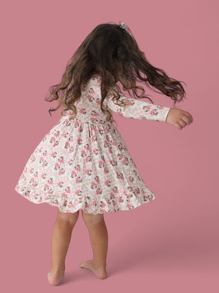 SANTA BABY CHECKERS DREAM RUFFLE DRESS