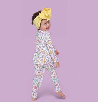 BOW GARDEN DREAM RUFFLE ROMPER