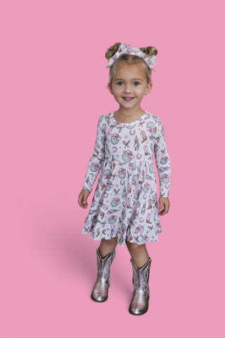 HOWDY 2025 DREAM RUFFLE DRESS