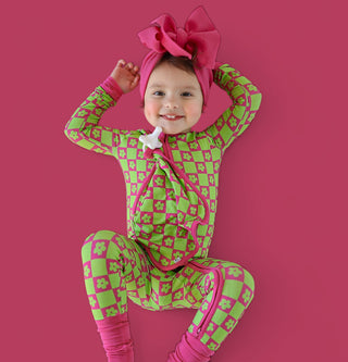 WILD DAISY CHECKERS DREAM ROMPER