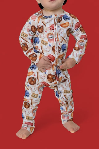 TAKE ME OUT TO THE BALL GAME DREAM ROMPER