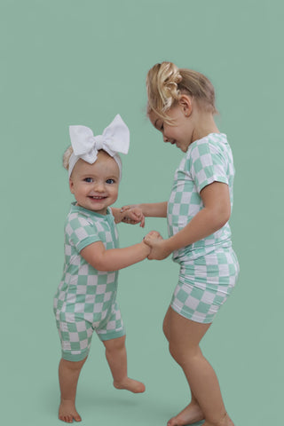 MINT CHECKERS DREAM SHORTIE