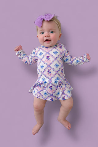 ICY WONDERLAND LONG SLEEVE DREAM BODYSUIT DRESS