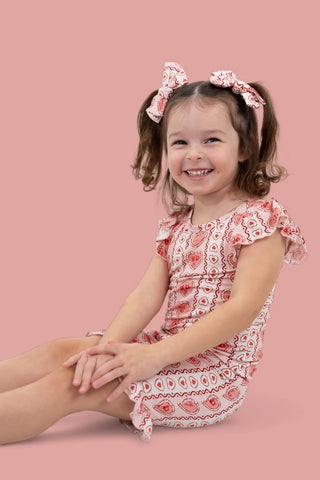 CANDY HEARTS DREAM RUFFLE SHORT SET