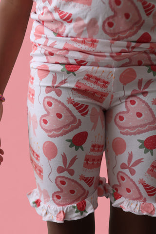 BERRY SWEET BIRTHDAY DREAM RUFFLE SHORT SET