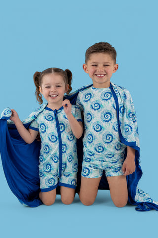 OCEAN WAVES TIE DYE DREAM SHORT SET