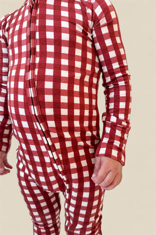 PEPPERMINT PLAID DREAM ROMPER