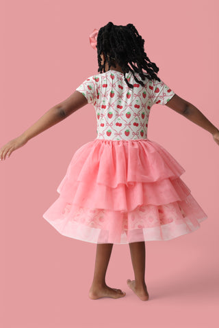 CHERRY BOW BERRY DREAM TUTU DRESS