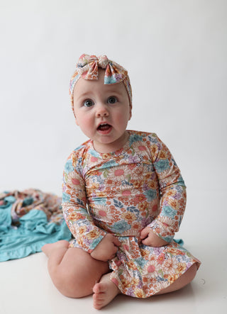 FLOWER FIELDS DREAM BODYSUIT DRESS