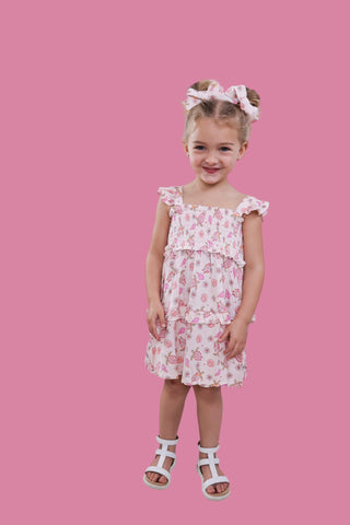 EXCLUSIVE LOVE YOUR SHELL DREAM SMOCKED BABYDOLL DRESS