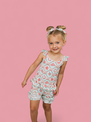 COASTAL COWGIRL DREAM RUFFLE SHORTS