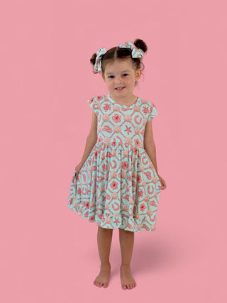 COASTAL COWGIRL CAP SLEEVE DREAM RUFFLE DRESS