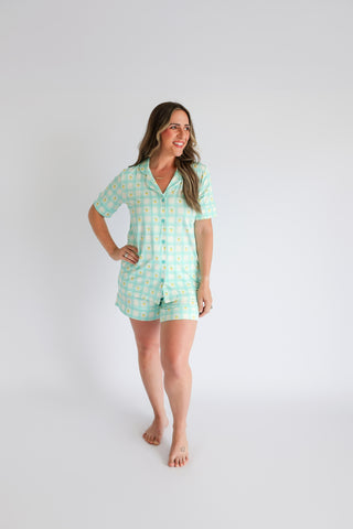 CITRUS GINGHAM WOMEN’S DREAM SHORT SET