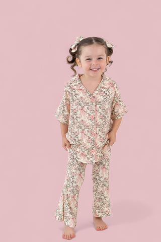 VICTORIAN BLOOM DREAM GIRL'S FLARE SET