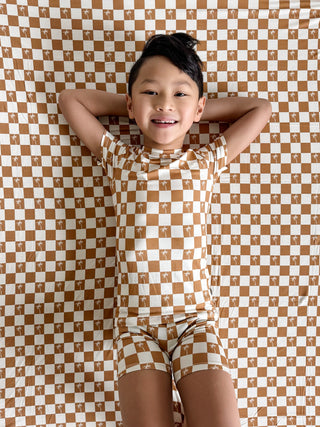 EXCLUSIVE SANDY BEACH CHECKERS DREAM SHORT SET
