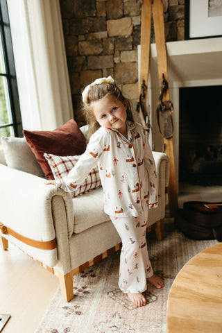 COZY CHALET DREAM GIRL'S FLARE SET