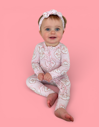 BUNNY BOW BLOSSOMS DREAM RUFFLE ROMPER