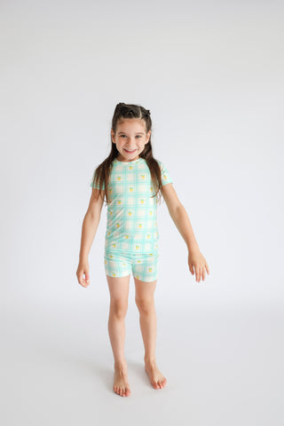 CITRUS GINGHAM DREAM SHORT SET