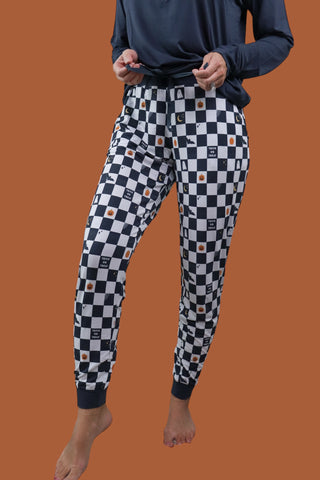 BOO CREW CHECKERS WOMEN'S JOGGER DREAM SET