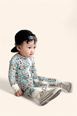BASEBALL SMILEY DREAM ROMPER