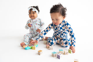 CoComelon x Dream Big Little Co JJ STARRY NIGHT CHECKERS DREAM ROMPER