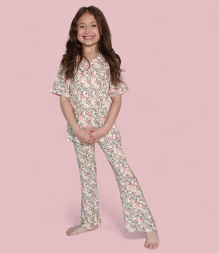 VICTORIAN BLOOM DREAM GIRL'S FLARE SET