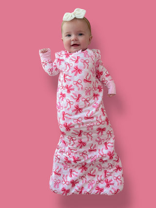 BOW CHECKERED CHARM DREAM SLEEP SACK