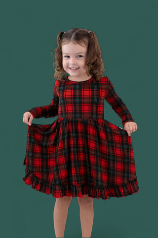 TARTAN CHEER DREAM RUFFLE DRESS