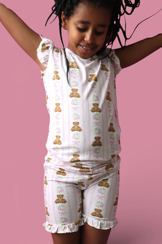 BEAR-Y BLOSSOMS DREAM RUFFLE SHORT SET